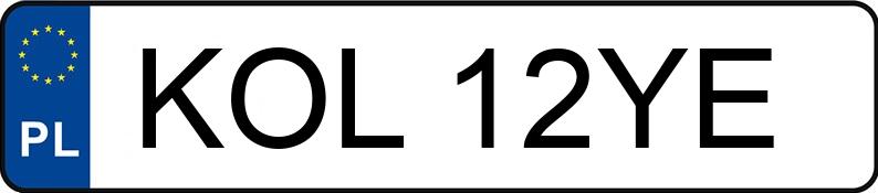 Numer rejestracyjny KOL 12YE posiada RENAULT MEGANE - KOL12YE Numer rejestracyjny KOL 12YE posiada RENAULT MEGANE - KOL12YE