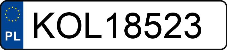 Numer rejestracyjny KOL 18523 posiada FORD C-MAX - KOL18523