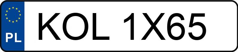 Numer rejestracyjny KOL 1X65 posiada OPEL Astra 1.8i Kat. MR`95 Astra 1.8i Kat. MR`95 - KOL1X65