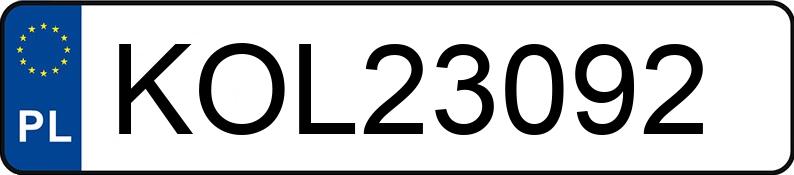 Numer rejestracyjny KOL 23092 posiada ALFA ROMEO 147 1.6 MR`00 E3 937 T.Spark Impression - KOL23092