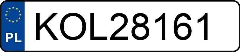 Numer rejestracyjny KOL 28161 posiada CITROEN C3 - KOL28161