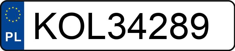 Numer rejestracyjny KOL 34289 posiada ALFA ROMEO 159 - KOL34289