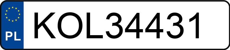 Numer rejestracyjny KOL 34431 posiada SEAT LEON - KOL34431