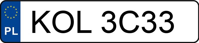 Numer rejestracyjny KOL 3C33 posiada MERCEDES-BENZ C 220 CDI - KOL3C33