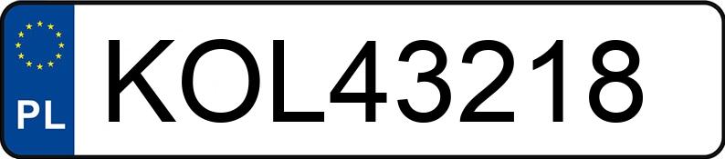 Numer rejestracyjny KOL 43218 posiada BMW 330i MR`04 E3 E90 330i MR`04 E3 E90 - KOL43218