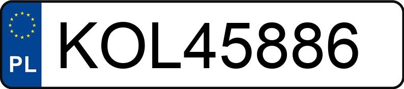 Numer rejestracyjny KOL 45886 posiada MERCEDES-BENZ GLA 220 4MATIC - KOL45886