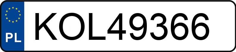 Numer rejestracyjny KOL 49366 posiada BMW 525 - KOL49366