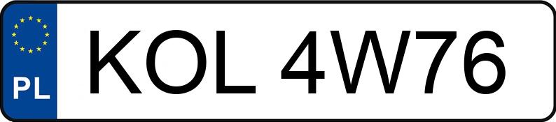 Numer rejestracyjny KOL 4W76 posiada VOLKSWAGEN GOLF - KOL4W76 Numer rejestracyjny KOL 4W76 posiada VOLKSWAGEN GOLF - KOL4W76
