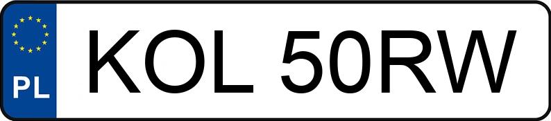 Numer rejestracyjny KOL 50RW posiada OPEL Astra II 2.0 DI MR`98 Astra II 2.0 DI MR`98 - KOL50RW