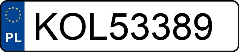 Numer rejestracyjny KOL 53389 posiada BMW 535D - KOL53389 Numer rejestracyjny KOL 53389 posiada BMW 535D - KOL53389