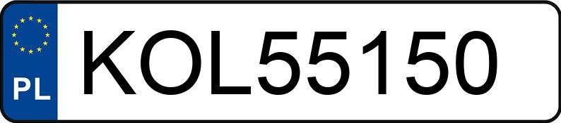 Numer rejestracyjny KOL 55150 posiada SKODA SUPERB - KOL55150 Numer rejestracyjny KOL 55150 posiada SKODA SUPERB - KOL55150
