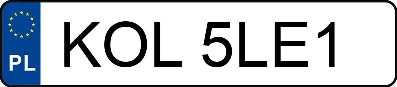 Numer rejestracyjny KOL 5LE1 posiada ZETOR 7211 - KOL5LE1 Numer rejestracyjny KOL 5LE1 posiada ZETOR 7211 - KOL5LE1
