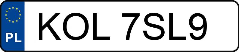 Numer rejestracyjny KOL 7SL9 posiada ZETOR PROXIMA 6421 - KOL7SL9