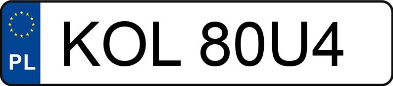 Numer rejestracyjny KOL 80U4 posiada VOLKSWAGEN PASSAT - KOL80U4