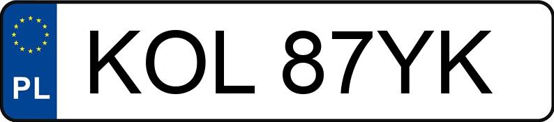 Numer rejestracyjny KOL 87YK posiada FORD MONDEO - KOL87YK