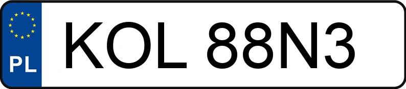 Numer rejestracyjny KOL 88N3 posiada FIAT Panda 1.2 MR`03 E5 Actual Eco - KOL88N3