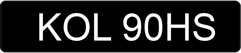 Numer rejestracyjny KOL 90HS posiada TOYOTA COROLLA - KOL90HS