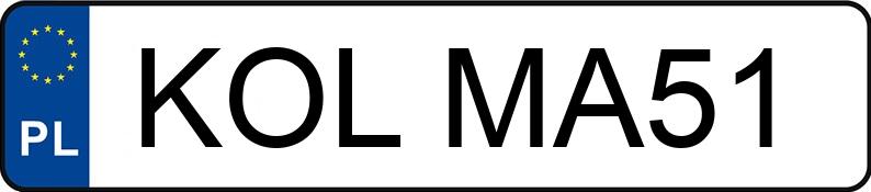 Numer rejestracyjny KOL MA51 posiada MERCEDES-BENZ E 400 - KOLMA51