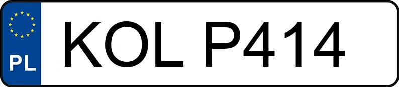 Numer rejestracyjny KOL P414 posiada VOLKSWAGEN Golf IV 1.9 TDI MR`97 GTI - KOLP414