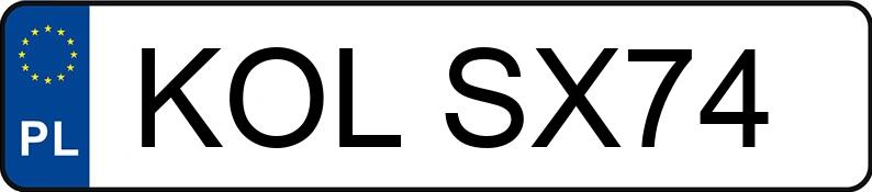 Numer rejestracyjny KOL SX74 posiada OPEL ASTRA - KOLSX74 Numer rejestracyjny KOL SX74 posiada OPEL ASTRA - KOLSX74