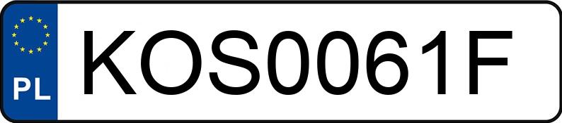 Numer rejestracyjny KOS 0061F posiada BMW 530i Touring Kat. MR`01 E3 E39 530i Touring Kat. MR`01 E3 E39 - KOS0061F