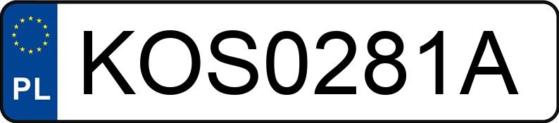 Numer rejestracyjny KOS 0281A posiada BMW 318 KAT CABRIO - KOS0281A