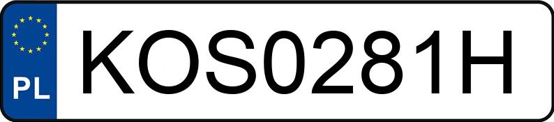 Numer rejestracyjny KOS 0281H posiada VOLKSWAGEN PASSAT - KOS0281H