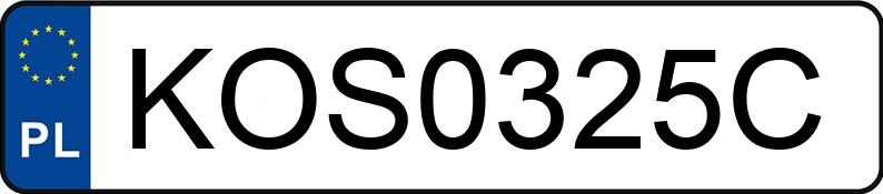 Numer rejestracyjny KOS 0325C posiada NISSAN QASHQAI - KOS0325C