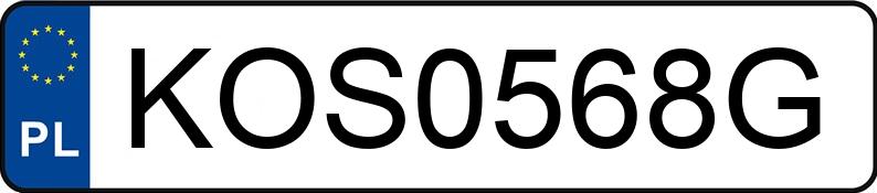 Numer rejestracyjny KOS 0568G posiada VOLKSWAGEN PASSAT - KOS0568G