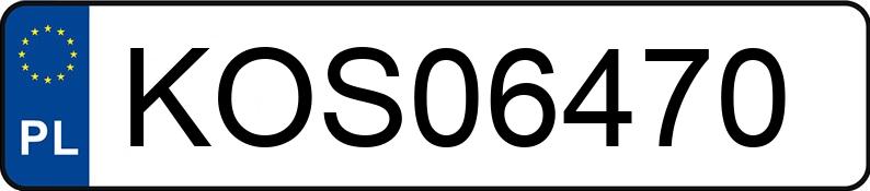 Numer rejestracyjny KOS 06470 posiada VOLKSWAGEN PASSAT - KOS06470