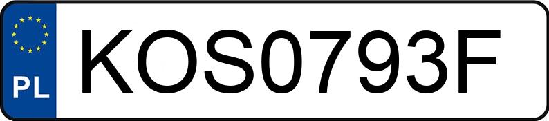 Numer rejestracyjny KOS 0793F posiada KIA Sportage 1.6 GDI MR`16 E6 S - KOS0793F