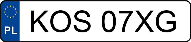 Numer rejestracyjny KOS 07XG posiada AUDI 80 - KOS07XG