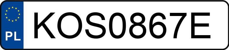 O número de registro KOS 0867E tem MERCEDES-BENZ 508D 5.0t - KOS0867E