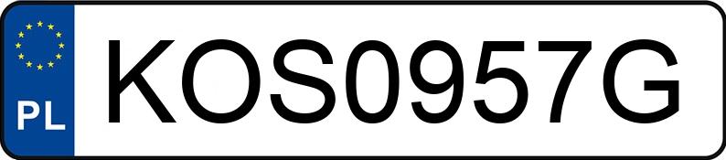 Numer rejestracyjny KOS 0957G posiada AUDI A4 - KOS0957G Numer rejestracyjny KOS 0957G posiada AUDI A4 - KOS0957G