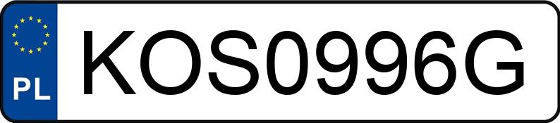 Numer rejestracyjny KOS 0996G posiada AUDI A4 Avant 2.5 TDi Kat. MR`05 E3 8E A4 Avant 2.5 TDi Kat. MR`05 E3 8E - KOS0996G