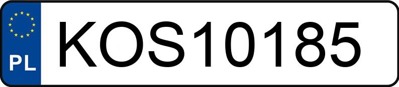 Numer rejestracyjny KOS 10185 posiada RENAULT Megane III 1.6 MR`08 E5 Dynamique 110 - KOS10185