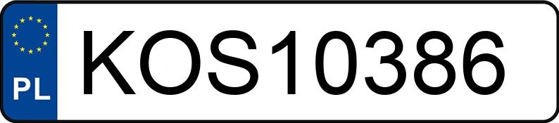 Numer rejestracyjny KOS 10386 posiada FIAT PUNTO - KOS10386