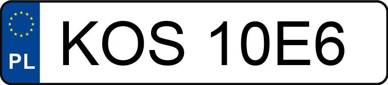 Numer rejestracyjny KOS 10E6 posiada KYMCO Skutery do 50 Super 8 AC - KOS10E6