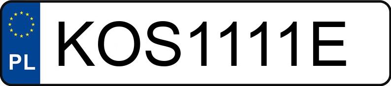 Numer rejestracyjny KOS 1111E posiada AUDI A5 - KOS1111E