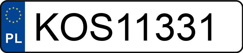 Numer rejestracyjny KOS 11331 posiada AUDI A4 1.9 TDi Kat. B5 A4 1.9 TDi Kat. B5 - KOS11331