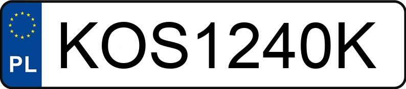 Numer rejestracyjny KOS 1240K posiada HONDA CIVIC TOURER - KOS1240K