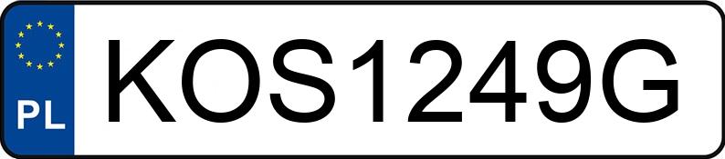 Numer rejestracyjny KOS 1249G posiada VOLKSWAGEN Golf IV 1.6 MR`97 Basis Aut. - KOS1249G
