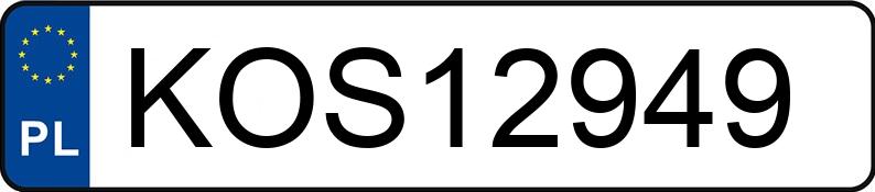 Numer rejestracyjny KOS 12949 posiada AUDI A4 - KOS12949 Numer rejestracyjny KOS 12949 posiada AUDI A4 - KOS12949