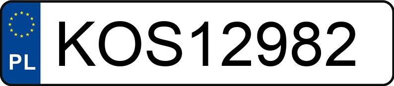 Numer rejestracyjny KOS 12982 posiada CITROEN BERLINGO 1.6 HDI - KOS12982