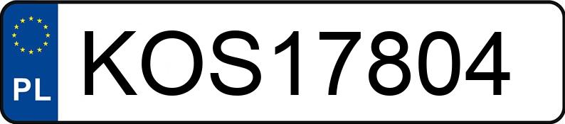 Numer rejestracyjny KOS 17804 posiada SEAT LEON - KOS17804