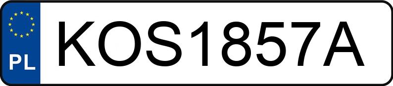 Numer rejestracyjny KOS 1857A posiada BMW 318i Coupe Kat. E36 s - KOS1857A