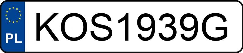 Numer rejestracyjny KOS 1939G posiada VOLKSWAGEN GOLF 1.9 D - KOS1939G