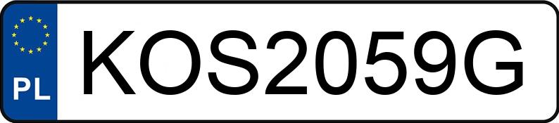 Numer rejestracyjny KOS 2059G posiada BMW 116I - KOS2059G