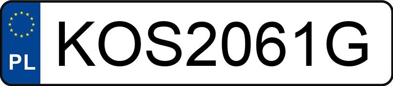 Numer rejestracyjny KOS 2061G posiada VOLKSWAGEN GOLF - KOS2061G