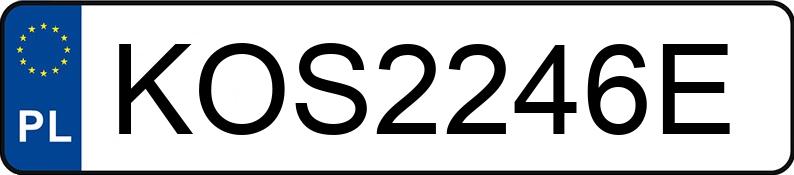 Numer rejestracyjny KOS 2246E posiada TOYOTA COROLLA - KOS2246E